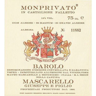 Giuseppe Mascarello E Figlio Barolo Monprivato Ca d'Morissio Riserva 2003 (1x75cl)