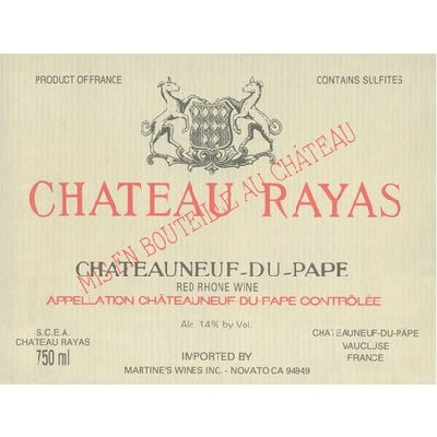 Rayas Chateauneuf-du-Pape 2013 (6x75cl)