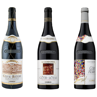 Guigal Cote-Rotie Assortment (Mouline, Landonne, Turque) 2015 (3x75cl)
