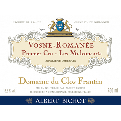 Clos Frantin (Albert Bichot) Vosne-Romanee 1er Cru Les Malconsorts 2017 (1x300cl)