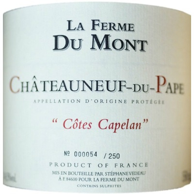 La Ferme du Mont Chateauneuf-du-Pape Côtes Capelan 2015 (6x75cl)