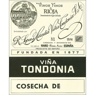 Lopez de Heredia Vina Tondonia Rioja Blanco Gran Reserva 2001 (6x75cl)