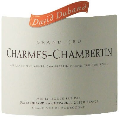 David Duband Charmes-Chambertin Grand Cru 2015 (6x75cl)