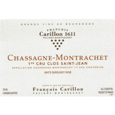 Francois Carillon Chassagne-Montrachet 1er Cru Clos Saint Jean Blanc 2011 (12x75cl)