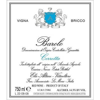 Elio Altare Barolo Cerretta Vigna Bricco 2017 (1x75cl)
