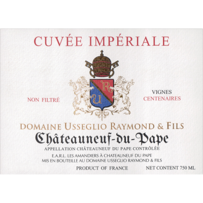 Raymond Usseglio Chateauneuf-du-Pape Imperiale 2019 (12x75cl)