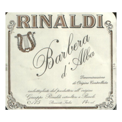 Giuseppe Rinaldi Barbera d'Alba 2018 (12x75cl)