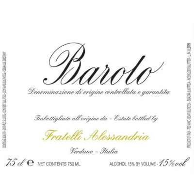 Fratelli Alessandria Barolo 2017 (1x75cl)