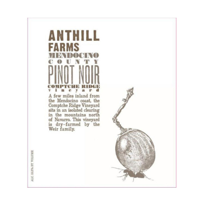 Anthill Farms Pinot Noir Comptche Ridge 2018 (12x75cl)