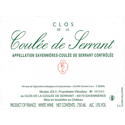 Nicolas Joly Coulee de Serrant 2023 (6x75cl)