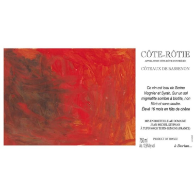 Jean Michel Stephan Cote Rotie Coteaux de Bassenon 2014 (1x75cl)