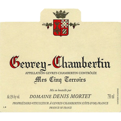 Denis Mortet Gevrey-Chambertin Mes Cinq Terroirs 2018 (6x75cl)
