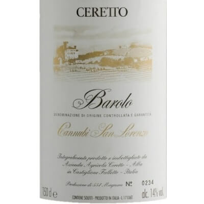 Ceretto Barolo Cannubi San Lorenzo 2010 (1x150cl)
