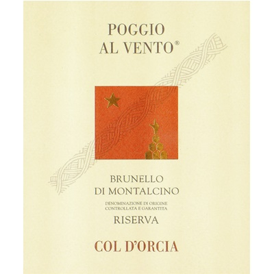 Col d'Orcia Brunello di Montalcino Riserva Poggio al Vento 2012 (6x75cl)