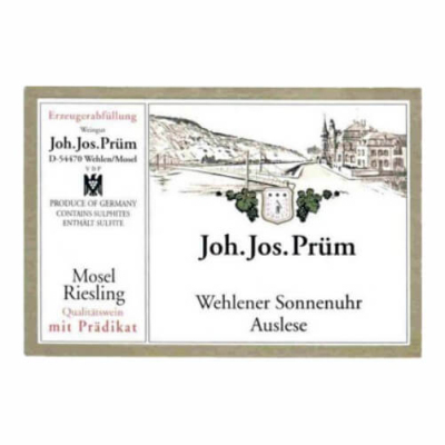 Joh Jos Prum Wehlener Sonnenuhr Riesling Auslese Auktion 2016 (12x75cl)