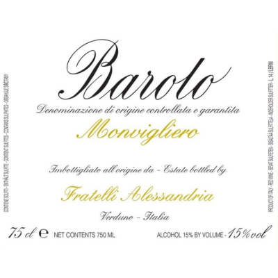 Fratelli Alessandria Barolo Monvigliero 2017 (6x75cl)
