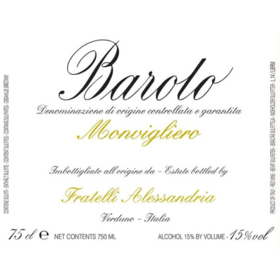 Fratelli Alessandria Barolo Monvigliero 2017 (2x150cl)