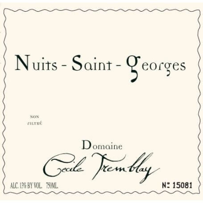 Cecile Tremblay Nuits-Saint-Georges 1er Cru Les Murgers 2014 (1x75cl)