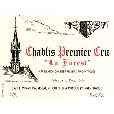 Vincent Dauvissat Chablis 1er Cru La Forest 2018 (12x75cl)