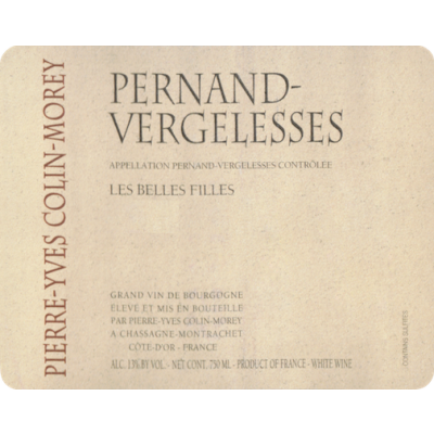 Colin Morey Pernand Vergelesses Les Belles Filles 2018 (6x75cl)