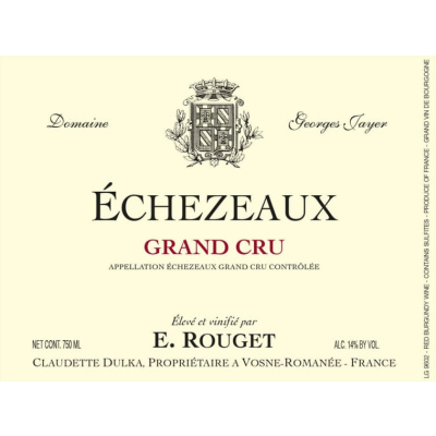 Georges Jayer (par E. Rouget) Echezeaux Grand Cru 2002 (12x75cl)