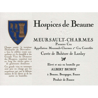 Bahezre Lanlay Meursault 1er Cru Charmes Hospices de Beaune 2009 (1x600cl)