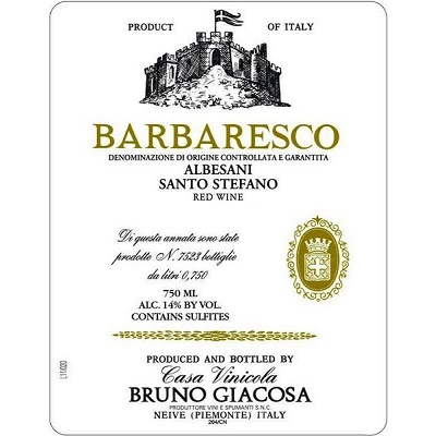 Bruno Giacosa Barbaresco Santo Stefano Riserva 1989 (1x75cl)