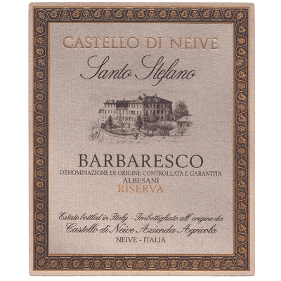 Castello di Neive Barbaresco Santo Stefano Albesani Riserva 2011 (6x75cl)