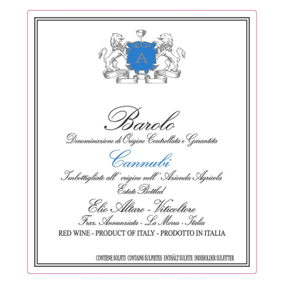 Elio Altare Barolo Cannubi 2017 (6x75cl)