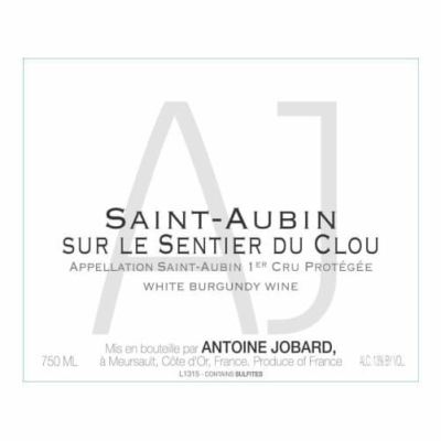 Antoine Jobard Saint-Aubin 1er Cru Sur le Sentier du Clou 2021 (6x75cl)