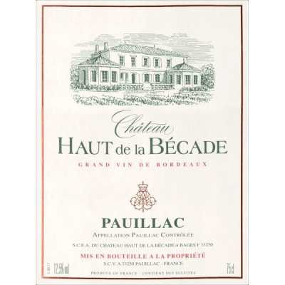 Haut de la Becade 2015 (12x75cl)