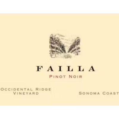 Failla Sonoma Coast Occidental Ridge Pinot Noir 2017 (1x75cl)