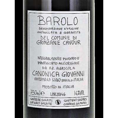 Giovanni Canonica Barolo del Comune di Grinzane Cavour 2016 (6x75cl)