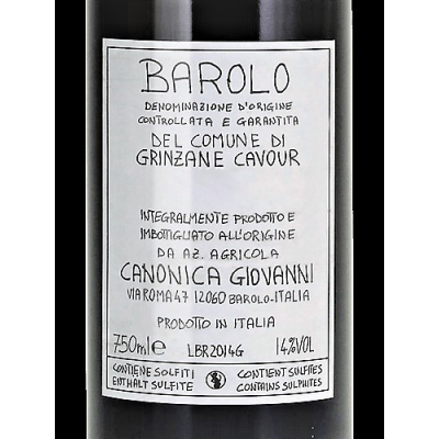Giovanni Canonica Barolo del Comune di Grinzane Cavour 2020 (12x75cl)