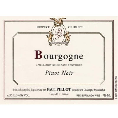 Paul Pillot Bourgogne Pinot Noir 2022 (6x75cl)