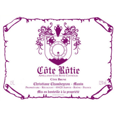Chambeyron Manin Cote Rotie Brune 2020 (12x75cl)