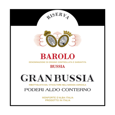 Aldo Conterno Barolo Granbussia Riserva 2012 (3x75cl)
