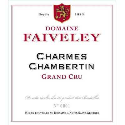 Domaine Faiveley Charmes-Chambertin Grand Cru 2014 (6x75cl)