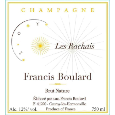Francis Boulard Rachais Brut Nature 2012 (1x150cl)