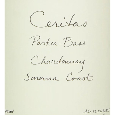 Ceritas  Porter Bass Chardonnay 2017 (6x75cl)
