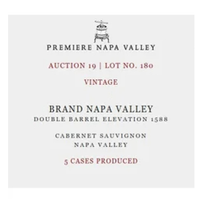 Brand Premiere Napa Valley Double Barrel Elevation 1588 2013 (6x75cl)