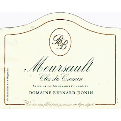 Bernard Bonin Meursault Clos Du Cromin 2022 (6x75cl)