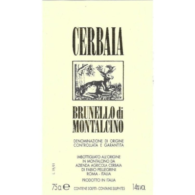 Cerbaia Brunello Montalcino 2015 (6x75cl)