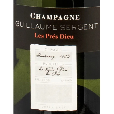 Guillaume Sergent Blanc Blancs Pres Dieu  Extra Brut 2020 (1x75cl)