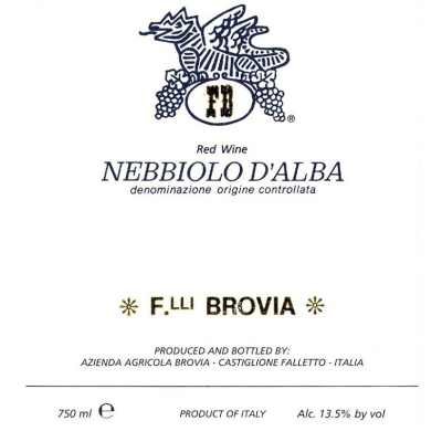 Brovia Nebbiolo d'Alba 2016 (6x75cl)
