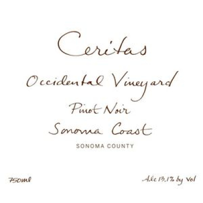 Ceritas Occidental Vineyard Pinot Noir 2021 (6x75cl)