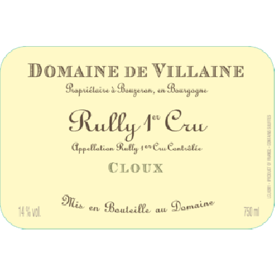 Aubert et Pamela Villaine Rully 1 Cru Les Cloux 2019 (6x75cl)