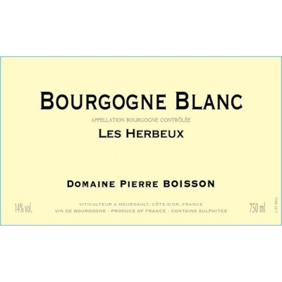 Domaine Pierre Boisson Bourgogne Les Herbeux 2018 (6x75cl)