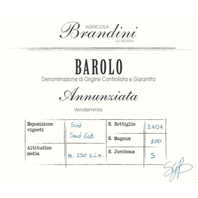 Brandini Barolo Annunziata 2016 (6x75cl)