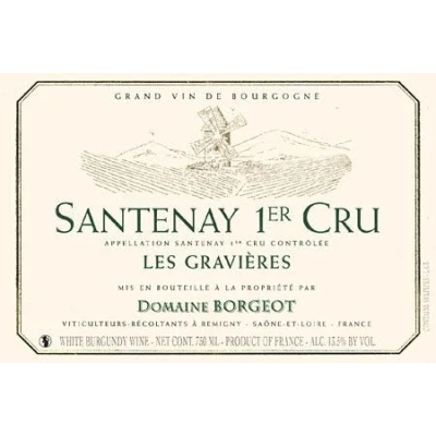 Borgeot Santenay 1er  Cru Les Gravieres Blanc 2020 (6x75cl)